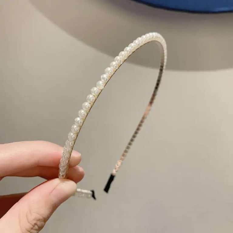 Serre-tete-en-Forme-Darceau-Incurve-Orne-de-Perles-Nacrees-galerie-8516