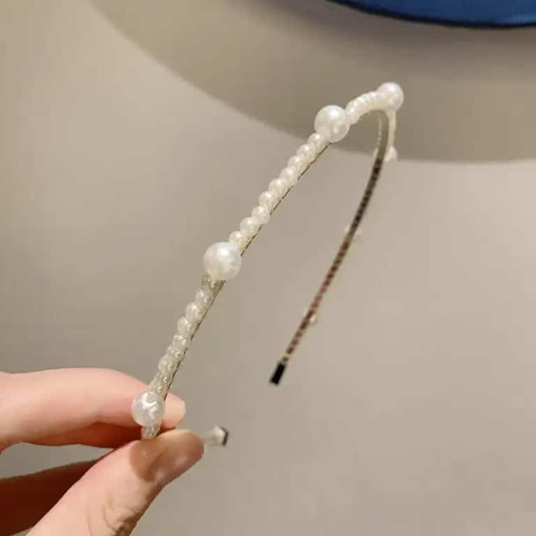 Serre-tete-en-Forme-Darceau-Incurve-Orne-de-Perles-Nacrees-galerie-8867