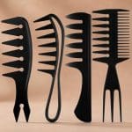 Set-de-4-Peignes-Demelants-Noirs-avec-Dents-Larges-picture-6294