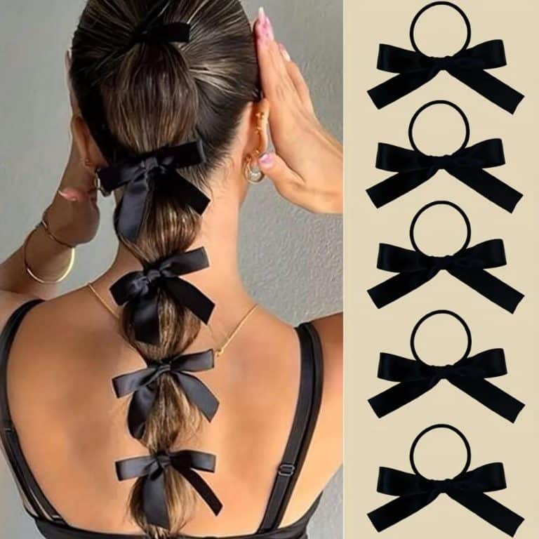 Set-de-5-Elastiques-pour-Cheveux-Ornes-de-Nuds-en-Satin-galerie-8156
