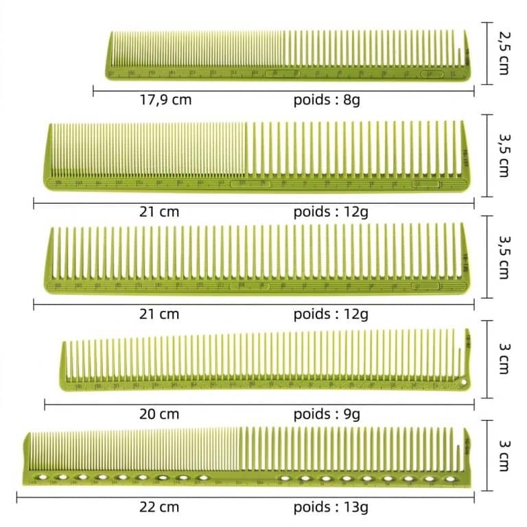 Set-de-9-Peignes-Professionnels-Rose-avec-Graduation-Gravee-au-Laser-technique-3607