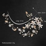Vigne-Florale-de-Mariee-en-fil-Dore-avec-Perles-Nacrees-technique-3743-9