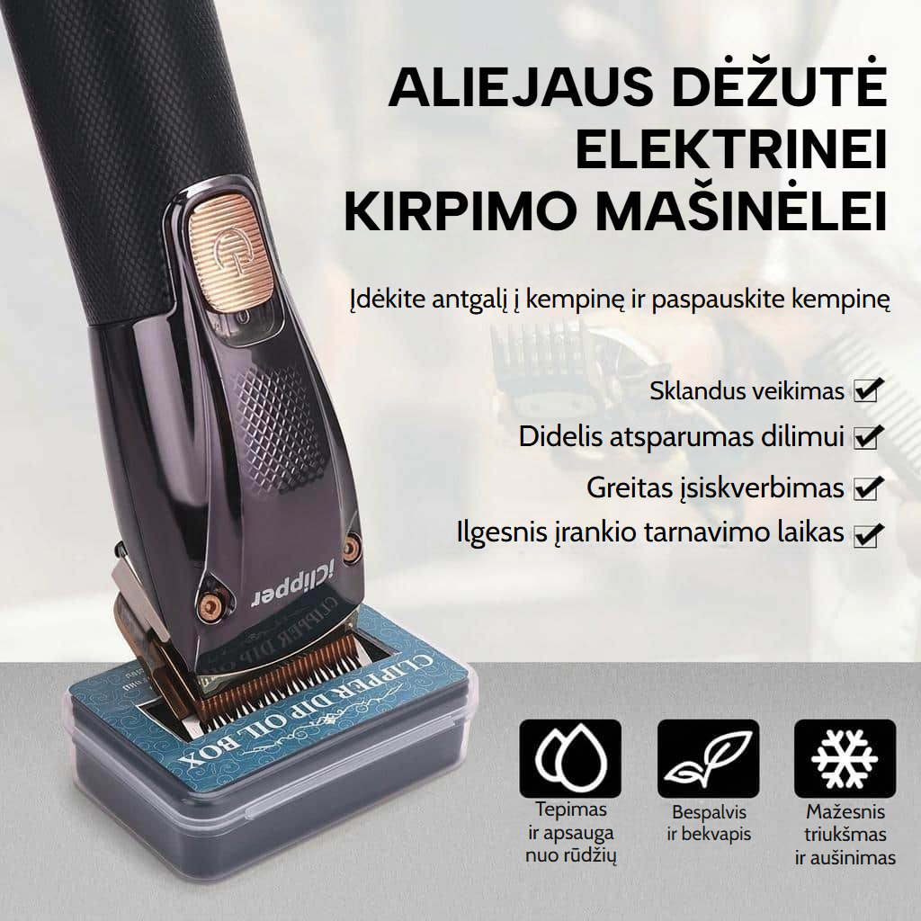 Tepamasis aliejus kirpimo mašinėlės peiliukams, 120 ml