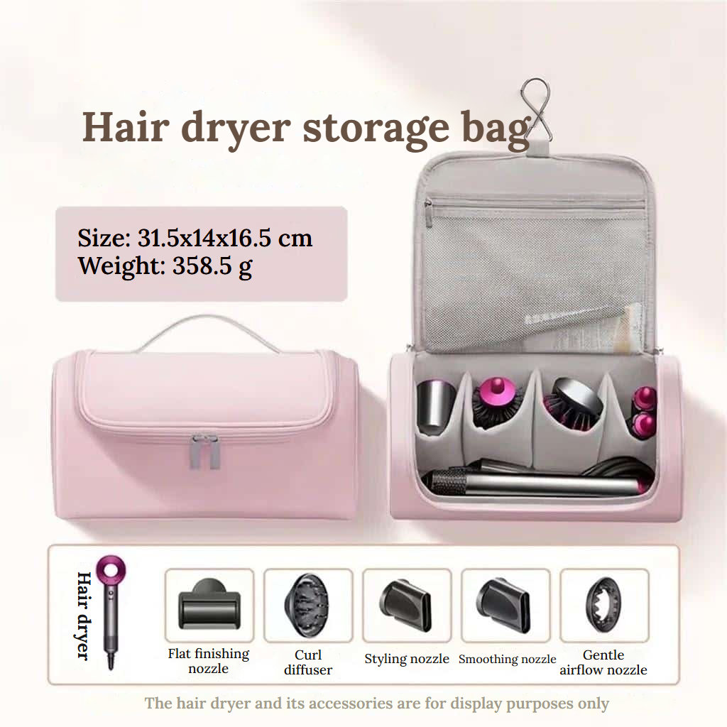 Storage bag for hair dryers and styling tools