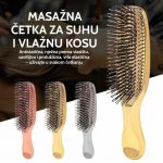 Ružičasta četka za masažu vlasišta s antistatičkim najlonskim zupcima