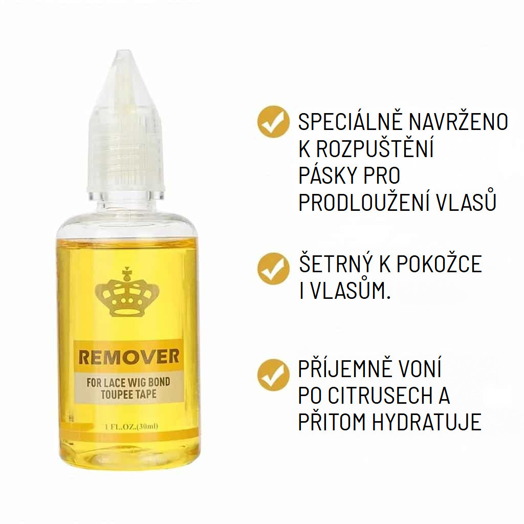 Sada pro údržbu paruk s voskem, čepci a odstraňovačem lepidla