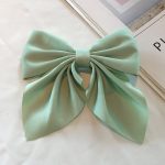 Barrette-nud-papillon-en-tissu-satine-pour-queue-de-cheval-femme-avec-pince-metallique-picture-10