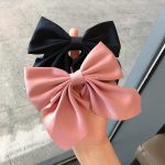 Barrette-nud-papillon-en-tissu-satine-pour-queue-de-cheval-femme-avec-pince-metallique-picture-15
