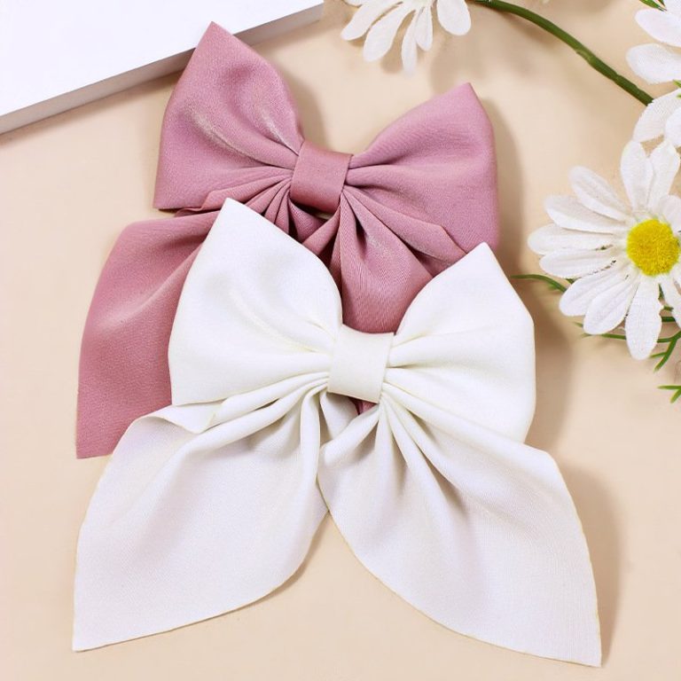 Barrette-nud-papillon-en-tissu-satine-pour-queue-de-cheval-femme-avec-pince-metallique-picture-19