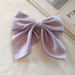 Barrette-nud-papillon-en-tissu-satine-pour-queue-de-cheval-femme-avec-pince-metallique-picture-9