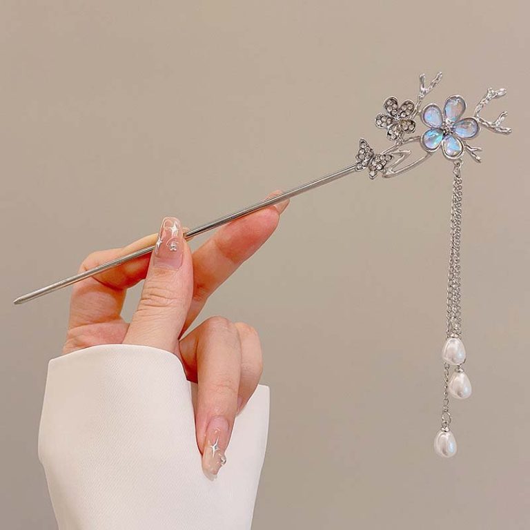 Batons-a-cheveux-en-alliage-avec-motifs-ornementaux-picture-13