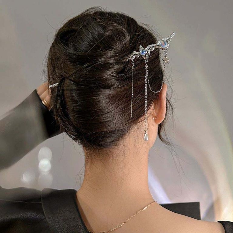 Batons-a-cheveux-en-alliage-avec-motifs-ornementaux-picture-2