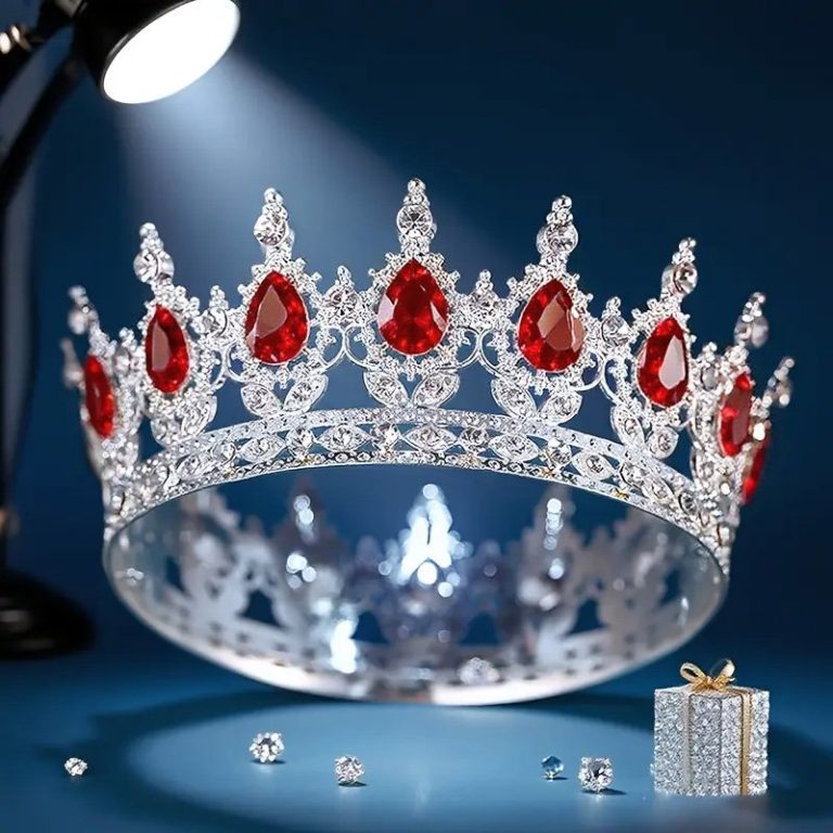Couronne-baroque-de-luxe-en-strass-ronde-et-elegante-accessoire-de-mariage-robe-de-soiree-couvre-chef-picture-10