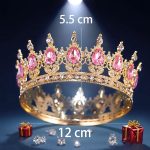 Couronne-baroque-de-luxe-en-strass-ronde-et-elegante-accessoire-de-mariage-robe-de-soiree-couvre-chef-picture-19