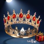 Couronne-baroque-de-luxe-en-strass-ronde-et-elegante-accessoire-de-mariage-robe-de-soiree-couvre-chef-picture-3