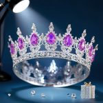 Couronne-baroque-de-luxe-en-strass-ronde-et-elegante-accessoire-de-mariage-robe-de-soiree-couvre-chef-picture-6