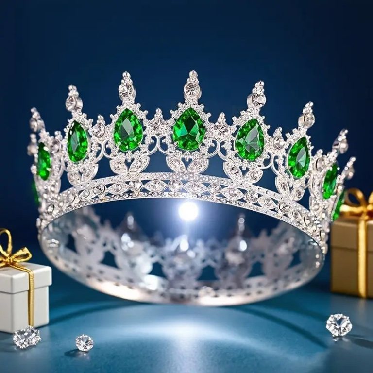 Couronne-baroque-de-luxe-en-strass-ronde-et-elegante-accessoire-de-mariage-robe-de-soiree-couvre-chef-picture-8