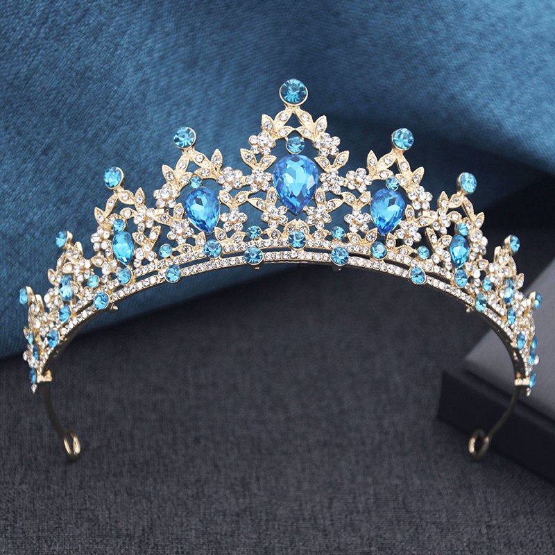 Tiara da sposa di lusso con strass e cristalli