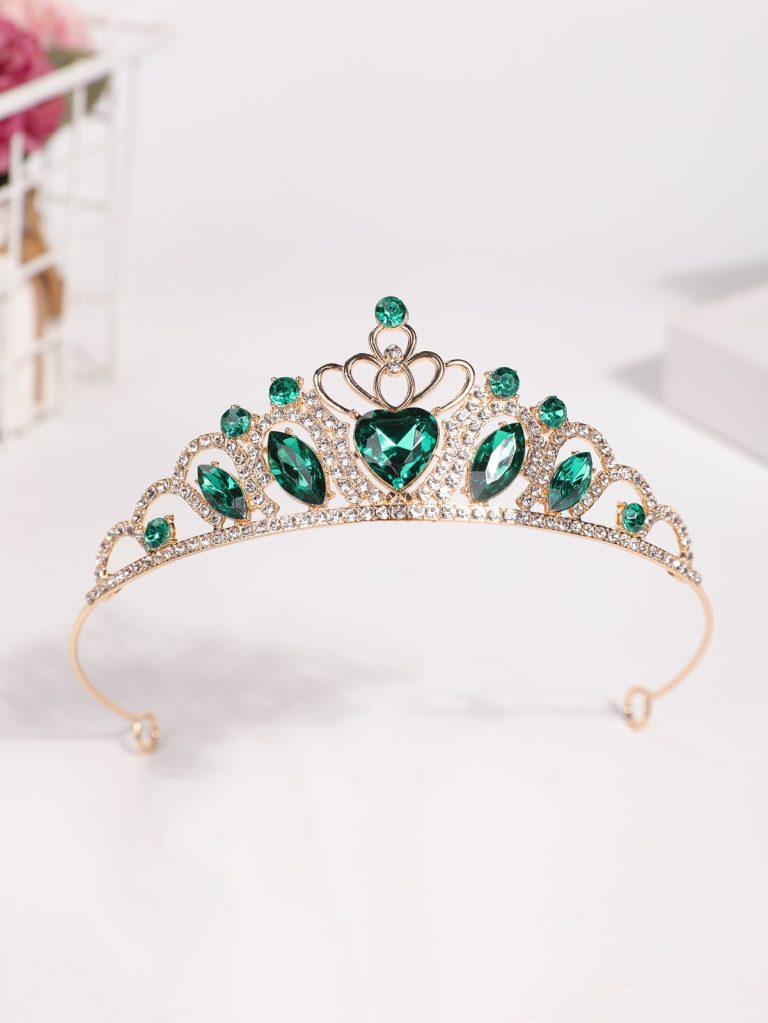 Diademe-de-mariage-femme-dore-en-alliage-avec-strass-et-pierres-colorees-picture-10