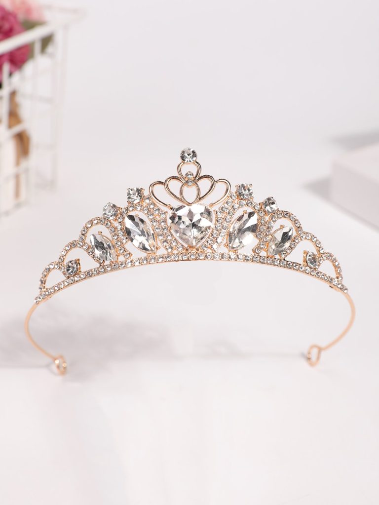 Diademe-de-mariage-femme-dore-en-alliage-avec-strass-et-pierres-colorees-picture-11