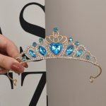Diademe-de-mariage-femme-dore-en-alliage-avec-strass-et-pierres-colorees-picture-4