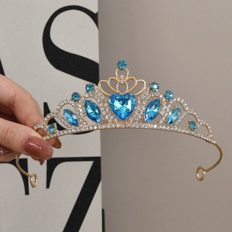 Diademe-de-mariage-femme-dore-en-alliage-avec-strass-et-pierres-colorees-picture-4