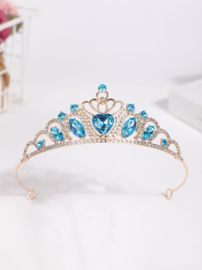 Diademe-de-mariage-femme-dore-en-alliage-avec-strass-et-pierres-colorees-picture-7