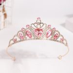 Diademe-de-mariage-femme-dore-en-alliage-avec-strass-et-pierres-colorees-picture-8