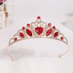 Diademe-de-mariage-femme-dore-en-alliage-avec-strass-et-pierres-colorees-picture-9