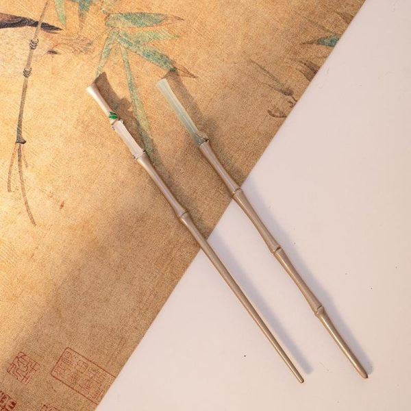 Épingle à cheveux ancienne chinoise en bambou