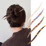 Epingle-a-cheveux-chignon-en-acetate-marbre-translucide-avec-extremites-effilees-picture-2