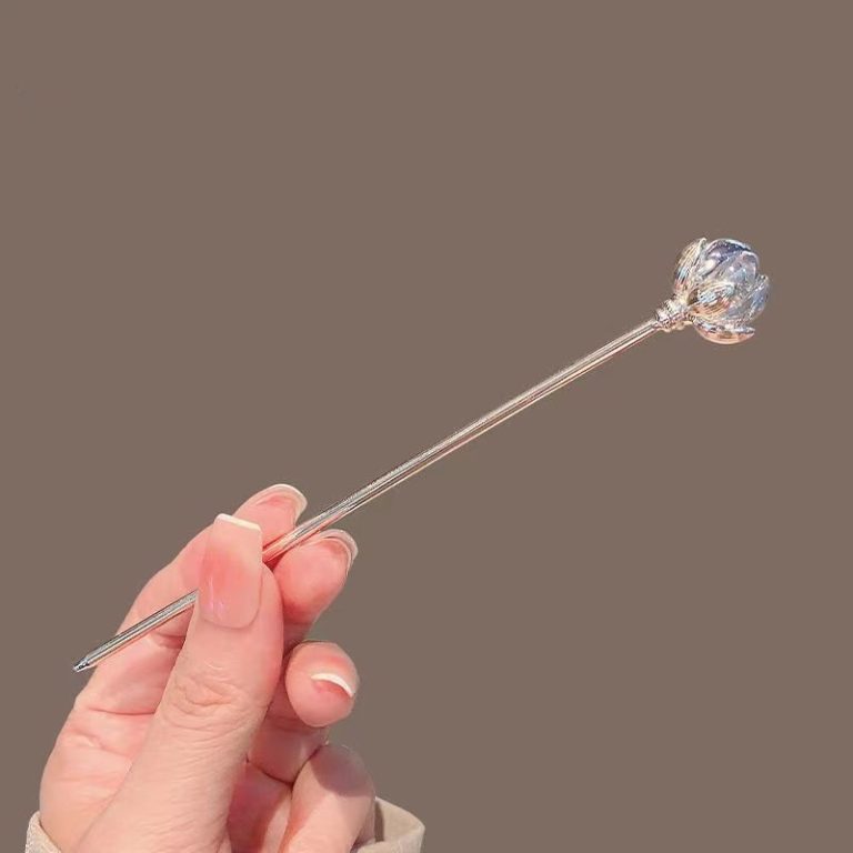 Epingle-a-cheveux-chinois-en-forme-de-fleur-translucide-a-reflets-nacres-doree-picture-8