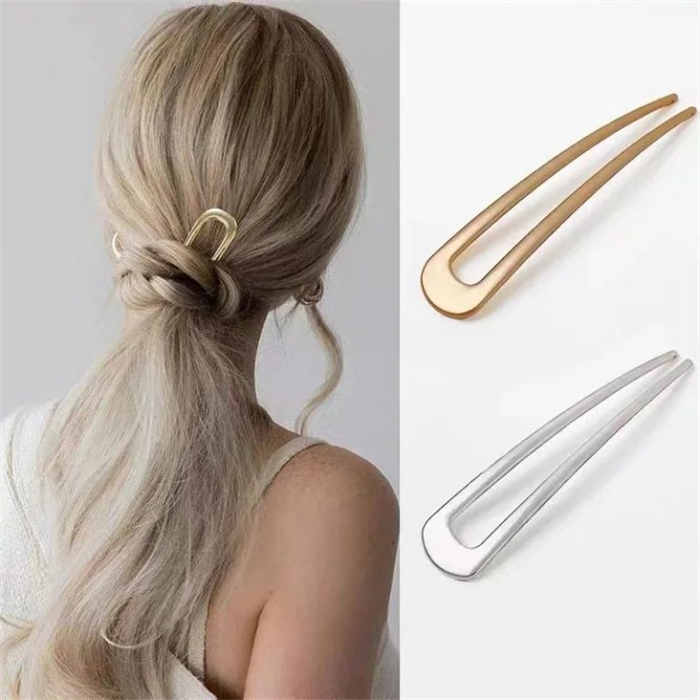 Epingle-a-cheveux-japonaise-en-alliage-forme-U-pour-chignon-et-coiffure-relevee-picture-2