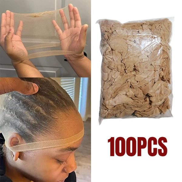 Filets à cheveux en nylon beige