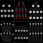Lot-de-10-epingles-a-cheveux-francaises-en-U-avec-perles-et-fleurs-pour-mariage-picture-1