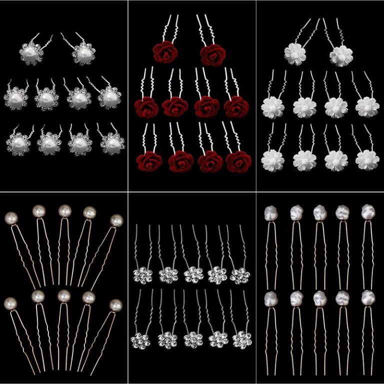 Lot-de-10-epingles-a-cheveux-francaises-en-U-avec-perles-et-fleurs-pour-mariage-picture-1