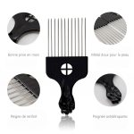 Peigne-afro-a-dents-larges-en-metal-pour-volume-des-cheveux-boucles-avec-poignee-symbole-picture-10