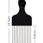 Peigne-afro-a-dents-larges-en-metal-pour-volume-des-cheveux-boucles-avec-poignee-symbole-picture-5