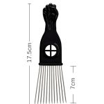Peigne-afro-a-dents-larges-en-metal-pour-volume-des-cheveux-boucles-avec-poignee-symbole-picture-7
