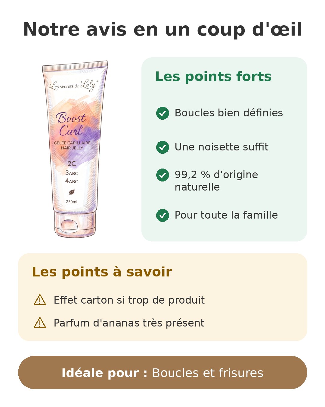 Notre avis en un coup d'œil sur Boost Curl
