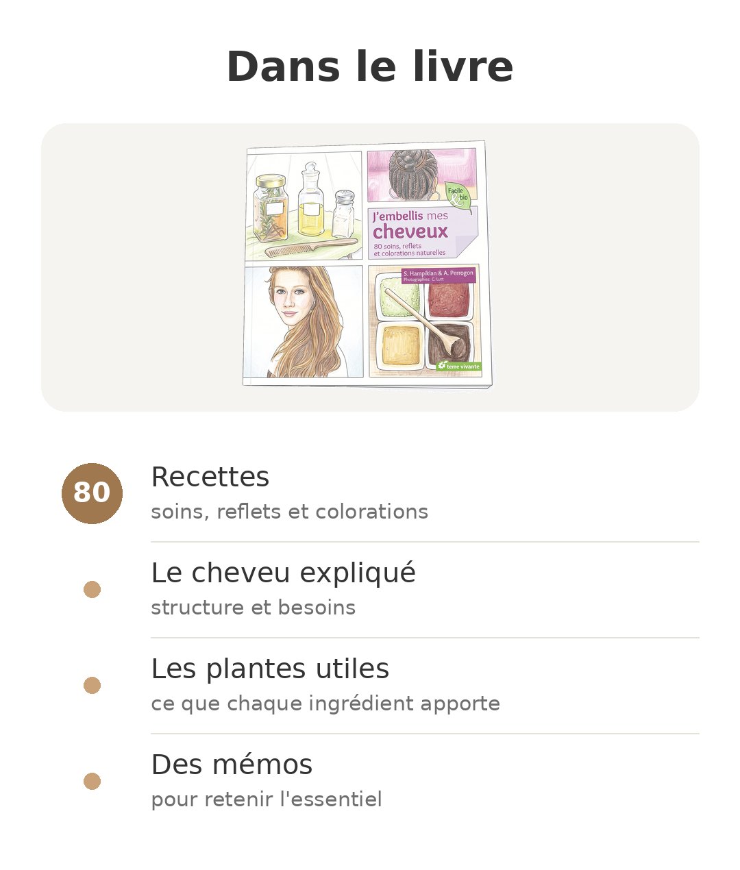 Contenu de la boîte : J'embellis mes cheveux