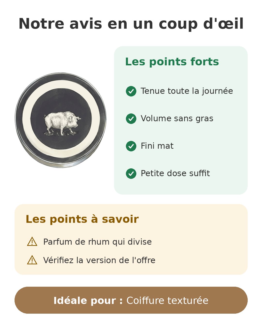 Notre avis en un coup d'œil sur Reuzel Extreme Matte