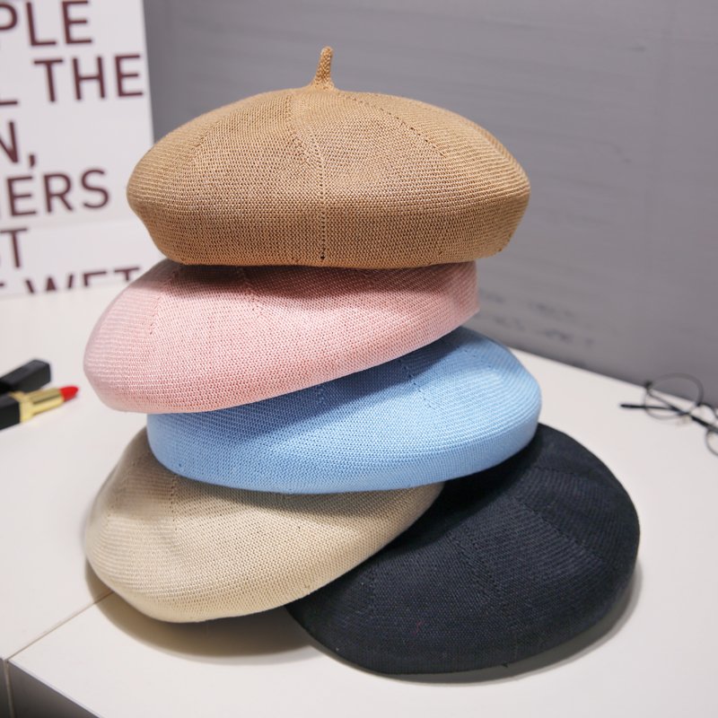 Beret-en-maille-de-coton-pour-femme-picture-1