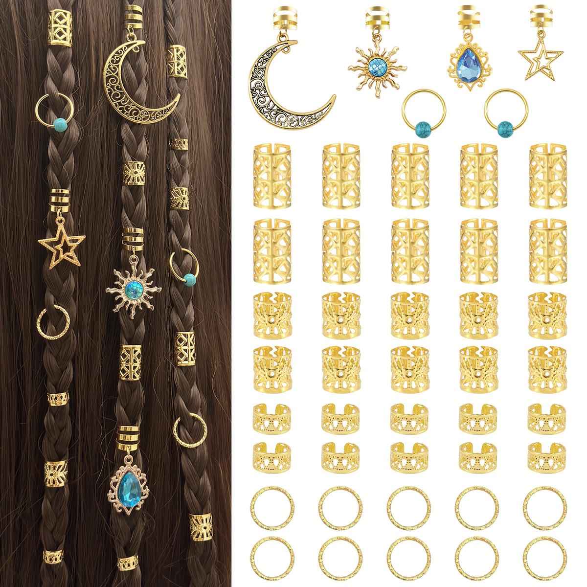 Bijoux-pour-dreadlocks-en-metal-dore-picture-2