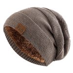 Bonnet-long-double-de-fausse-fourrure-picture-1