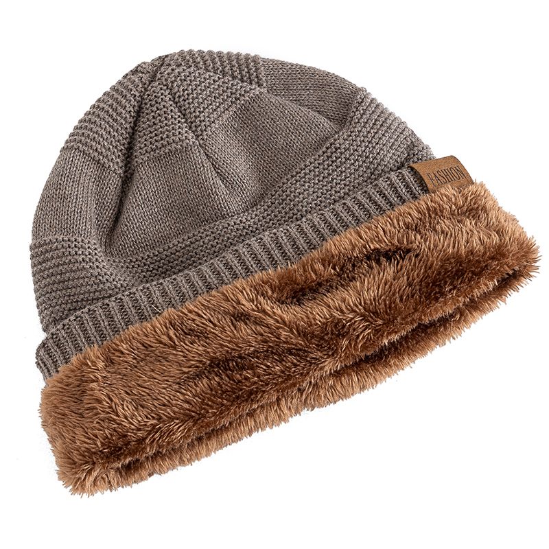 Bonnet-long-double-de-fausse-fourrure-picture-3