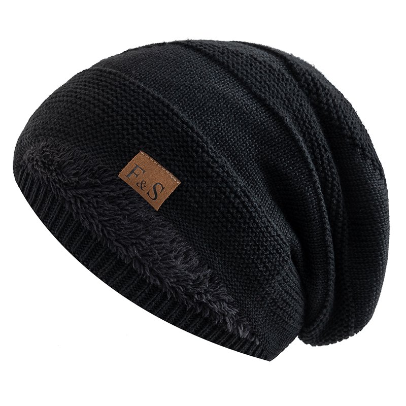 Bonnet-long-double-de-fausse-fourrure-picture-8