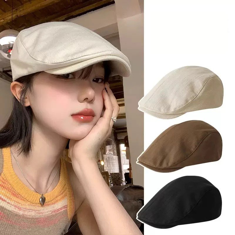 Casquette-beret-femme-effet-lin-picture-3
