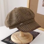 Casquette-gavroche-a-carreaux-pour-femme-picture-1