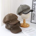 Casquette-gavroche-a-carreaux-pour-femme-picture-2